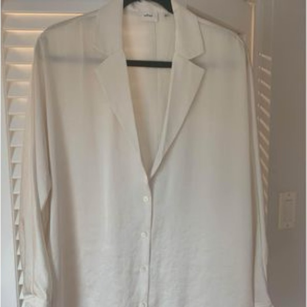 Aritzia Silk Type Material Loose Blouse - Small
